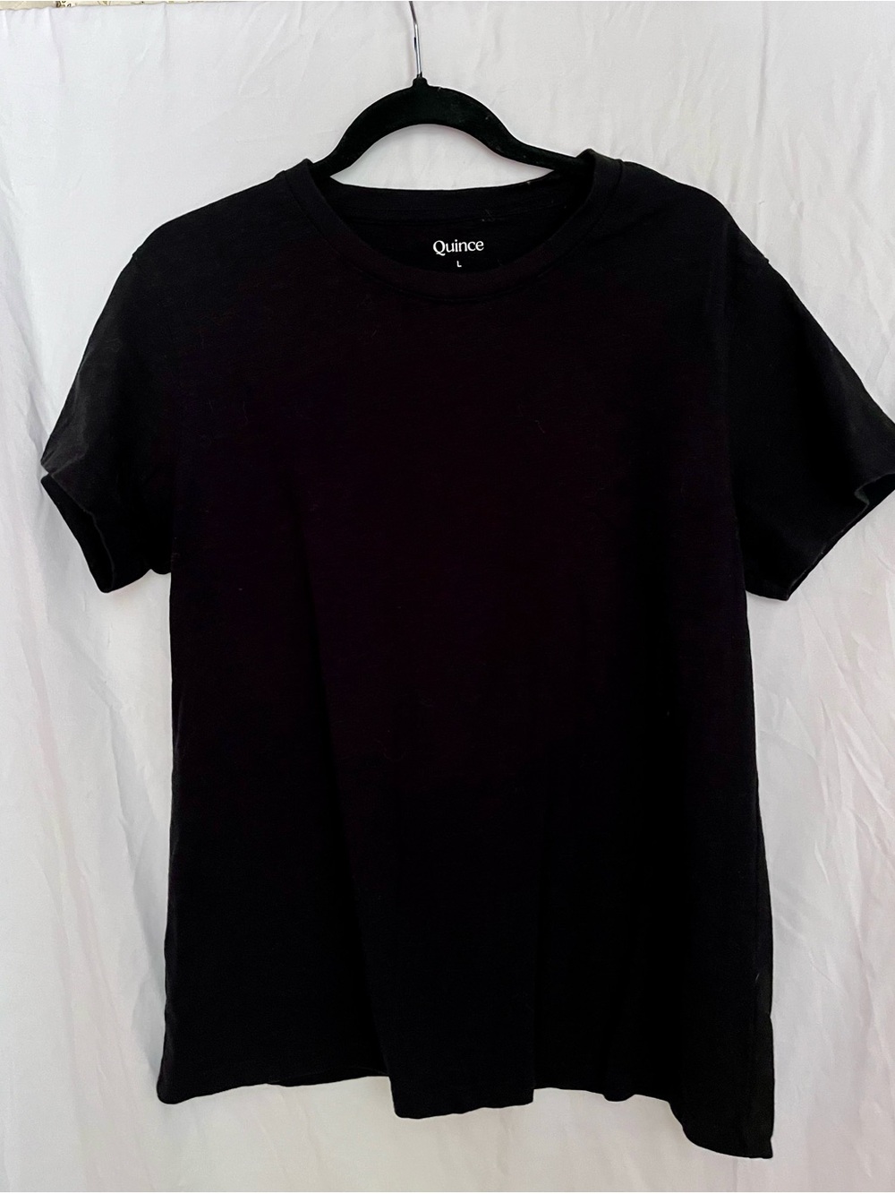 Quince Men's Black Crewneck Short Sleeve Tee